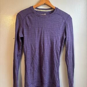 Smartwool women’s striped purple long sleeve medium